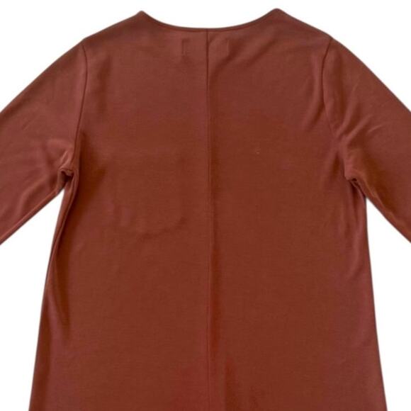 Abercrombie & Fitch Long Sleeve Shirt Dress Winter Dress Size Small Tan / Brown - Picture 5 of 12